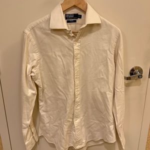 Used Polo by Ralph Lauren Men’s M L/S flannel cream shirt.